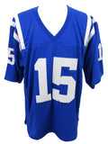 Riley Leonard Signed/Auto Blue Indianapolis Colts Football Jersey JSA 208165
