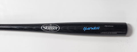 Brewers GARRETT MITCHELL Signed Louisville Slugger Black Bat AUTO - JSA