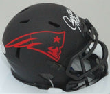 Patriots Hall of Famer CURTIS MARTIN Signed Riddell ECLIPSE Mini Helmet AUTO PSA