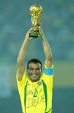 Cafu Signed Brazil National Team Jersey (JSA) 2xFIFA World Cup Champion