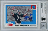 Tony Mandarich Signed 2005 Topps All American Trading Card Beckett 10 Slab 36294