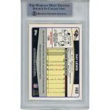 Ray Lewis Autographed/Signed 2006 topps 163 Slabbed Trading Card Beckett 47949