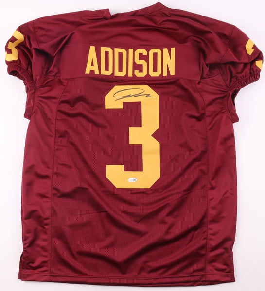 Jordan Addison Signed USC Trojans Pro Cut Jersey (JSA) Minnesota Viking Receiver