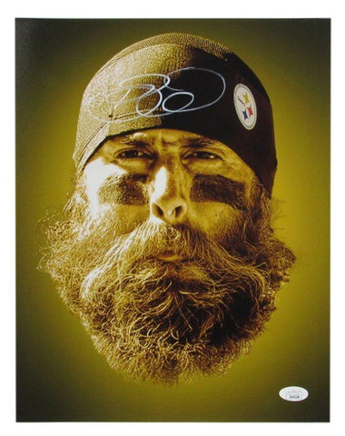 Brett Keisel Autographed 11x14 Photo Pittsburgh Steelers JSA