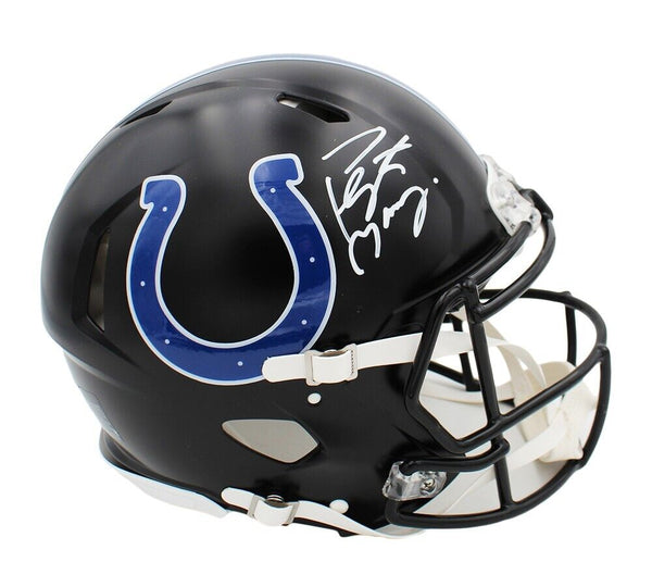 Peyton Manning Signed Indianapolis Colts Speed Authentic Black NFL Helmet