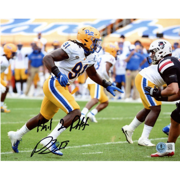 Patrick Jones Autographed/Signed Pittsburgh Panthers 8x10 Photo Beckett 49864