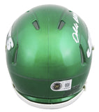 Jets Darrelle Revis Signed 2019-23 TB Speed Mini Helmet W/ Case BAS Witnessed