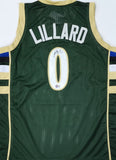 Bucks DAMIAN LILLARD Signed Milwaukee Custom Replica Green Jersey AUTO - BAS