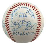 1997 Orioles (23) Erickson, Mussina, Surhoff Signed Oal Baseball BAS #AA03196