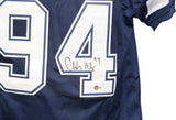 Charles Haley Autographed/Signed Pro Style Blue XL Jersey BAS 40269