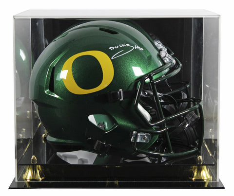 Oregon Bucky Irving Signed Full Size Speed Rep Helmet W/ Case BAS Witnessed