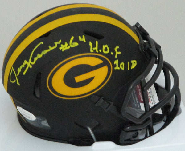 Packers JERRY KRAMER Signed Riddell ECLIPSE Mini Helmet AUTO w/ HOF 18 - JSA
