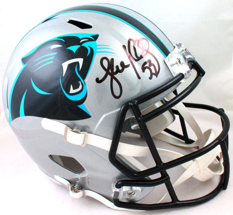 Luke Kuechly Autographed Carolina Panthers F/S Speed Helmet- Beckett W Hologram