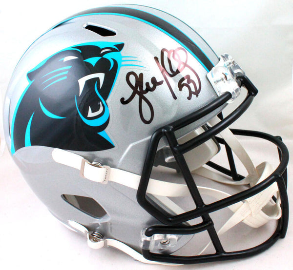 Luke Kuechly Autographed Carolina Panthers F/S Speed Helmet- Beckett W Hologram
