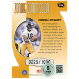 Kordell Stewart Autographed 00 Donruss Zoning /1000 #ZC-36 Card Beckett 52823
