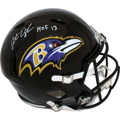 Jonathan Ogden Autographed Baltimore Ravens F/S Helmet HOF Beckett 44038