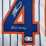 Autographed/Signed Bartolo Colon Big Sexy Insc New York Jersey Beckett COA