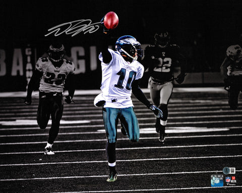 DESEAN JACKSON AUTOGRAPHED 16X20 PHOTO EAGLES MIRACLE MEADOWLANDS BECKETT 243628