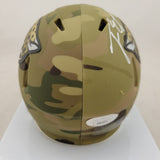 TRAVIS ETIENNE SIGNED JACKSONVILLE JAGUARS CAMO SPEED MINI HELMET w/ JSA COA