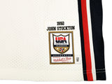 1992 USA DREAM TEAM JOHN STOCKTON AUTOGRAPHED WHITE M&N JERSEY 44 BECKETT 224357