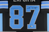 SAM LAPORTA (Lions black TOWER) Signed Autographed Framed Jersey Beckett