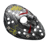 Ari Lehman Signed Friday the 13th Silver Costume Mask - Jason Never Dies