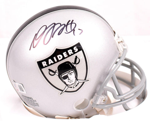 Davante Adams Autographed Raiders 1963 Mini Helmet-Beckett W Hologram *Black