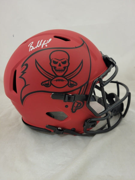 BAKER MAYFIELD SIGNED BUCCANEERS F/S RAVE SPEED AUTHENTIC HELMET BAS QR