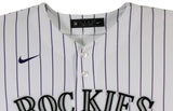 Rockies Charlie Blackmon "Chuck Nazty" Signed Pinstripe Nike Jersey BAS #BR84240