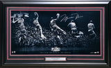 Michael Jordan Autographed Framed 18x36 Photo Bulls Dunk Contest /123 UDA