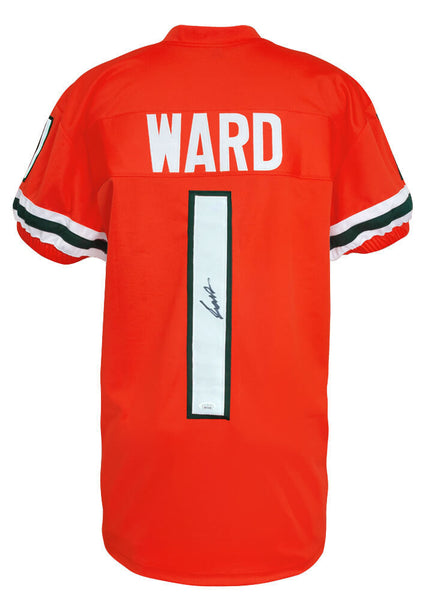 Cam Ward (U of Miami) Signed Orange Custom College Football Jersey - (JSA COA)