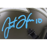 Justin Herbert Autographed Los Angeles Chargers 22 STS Mini Helmet Beckett 50119