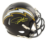 LaDainian Tomlinson Signed San Diego Chargers Mini Speed Helmet BAS