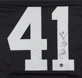 Phil Villapiano Signed Oakland Raiders Jersey (Beckett) 4xPro Bowl Linebacker
