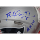 Richard Seymour Autographed New England Patriots Mini Helmet HOF Beckett 46944