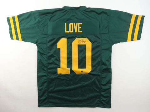 Jordan Love Signed Green Bay Packers Color Rush Jersey (Beckett) 2020 1st Rnd Pk