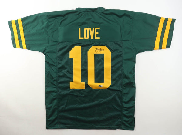 Jordan Love Signed Green Bay Packers Color Rush Jersey (Beckett) 2020 1st Rnd Pk
