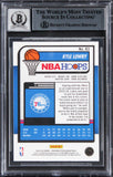 76ers Kyle Lowry Signed 2023 Hoops Premium Stock #83 Card Auto 10! BAS Slabbed