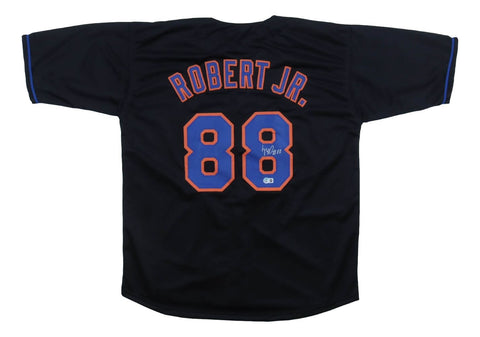Luis Robert New York Signed Black Baseball Jersey BAS