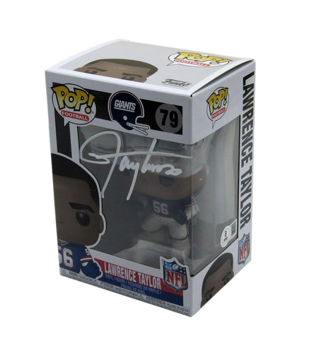 Lawrence Taylor HOF Signed/Auto Funko Pop #79 NY Giants Beckett Witness 200090