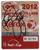 Phil Mickelson & Rickey Fowler Signed 2012 WM Phoenix Open Pass BAS #AC33614