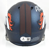 Jonathan Cooper Autographed Denver Broncos Speed Mini Helmet- Beckett W Hologram