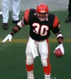 Ickey Woods Signed Cincinnati Bengals Pro Cut Jersey (JSA) Super Bowl XXIII RB