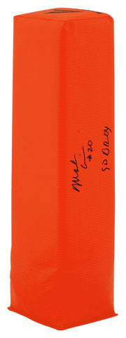 Mark Carrier Signed BSN Orange Endzone Football Pylon w/90 DROY - (SCHWARTZ COA)