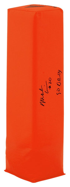 Mark Carrier Signed BSN Orange Endzone Football Pylon w/90 DROY - (SCHWARTZ COA)