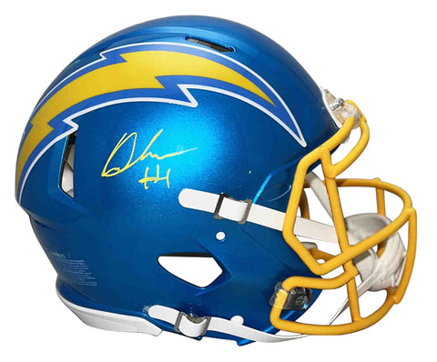 QUENTIN JOHNSTON SIGNED LOS ANGELES CHARGERS FLASH AUTHENTIC HELMET BECKETT