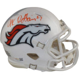 JK Dobbins Autogrraphed/Signed Denver Broncos 24 Alt Mini Helmet JSA 57175