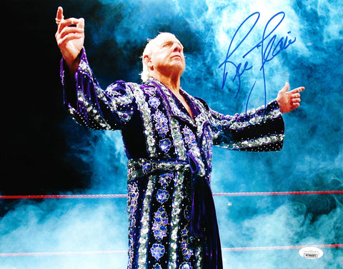 RIC FLAIR AUTOGRAPHED SIGNED 11X14 PHOTO JSA STOCK #203608