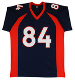 Shannon Sharpe Authentic Signed Navy Blue Pro Style Jersey BAS Witnessed