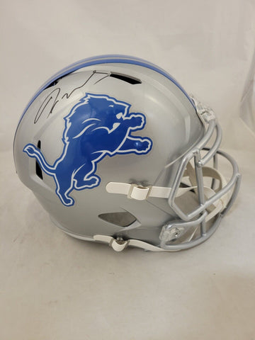 JAMESON WILLIAMS SIGNED DETROIT LIONS F/S SPEED REPLICA HELMET JSA COA